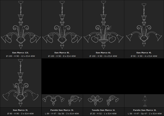Светильники и люстры из Италии - SAN MARCO, на Lumiera.ru